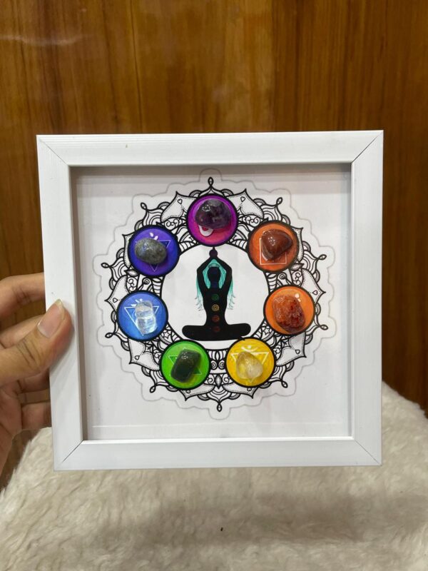Seven Chakra Frame with Stone